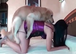 Tight girl fucking a dog