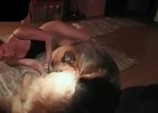 Nasty as hell animality porn with a dog