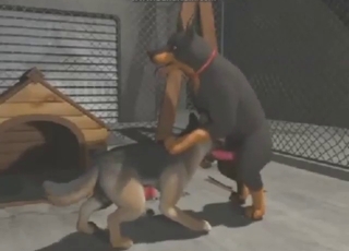 Wild streak with a bunch of dogs fucking hard