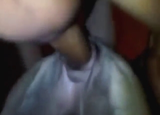 Dog's dirty ass gets fucked by his mighty dick