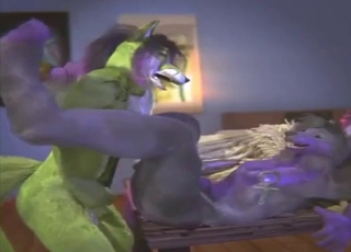 Thrusting and teasing with furry fucking in HQ