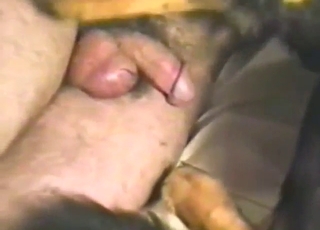 Dude with a hairy cock figuring it out with a dog