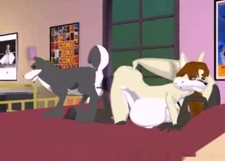 Cartoon with all sorts of filthy bestiality in it