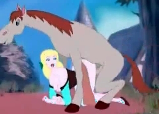 Sexy as hell princess is enjoying nasty bestiality XXX