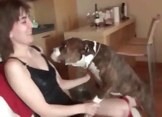 Cruel sex of a mutt and nice woman