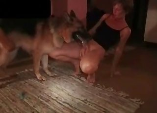 Super-naughty as hell animality porn with a dog