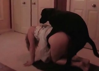 Ebony dog plows my booty