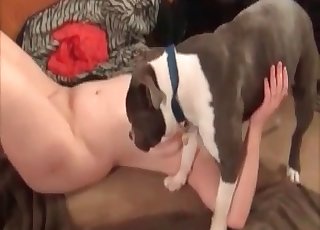 Nasty bitch enjoys her nice doggy