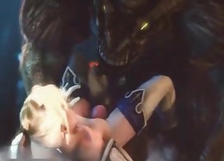 Gigantikus fenevad és zoofil áldozat