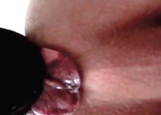 Dude's asshole getting licked by a dog