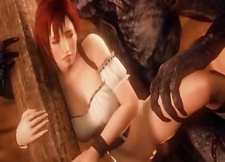 Redhead in crazy hard bestiality XXX action